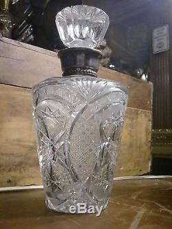 American Brilliant Cut Glass Decanter, Abp, Circa 1905