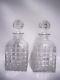 American Brilliant Period Pair Of Cut Crystal Decanters