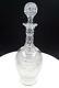 Anglo Irish Crystal Honeycomb Neck And Diamond Cut 11 1/2 Footed Decanter 1800s
