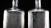 Antique 20thc German Solid Silver Etched Glass Pair Of Decanters C1900