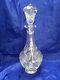 Antique American Brilliant Period Abp Whirling Star Cut Glass Decanter 23981