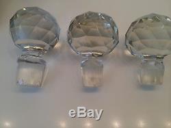 ANTIQUE TANTALUS OAK BRASS (3) CUT GLASS LIQUOR DECANTERS IN LOCKING CADDY