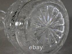 A Heavy Beautiful American Brilliant Cut Glass Carafe Decanter Marked M or W