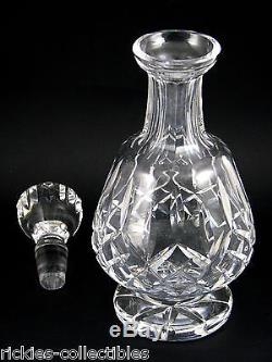 A Pedestal Waterford Cut Crystal Brandy Decanter with Stopper Lismore