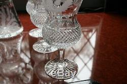 A Stunning Edinburgh Crystal Thistle Decanter And Glasses Set, Unused, Perfect