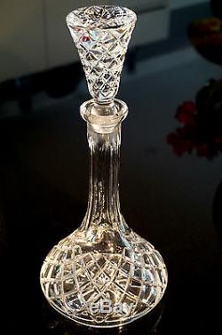 A Stunning Heavy Cut Crystal Decanter