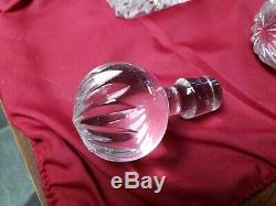 A pair of Waterford Marquis Cut Crystal Decanters & Stoppers