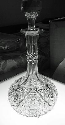 Abp Cut Glass Crystal Decanter By William Anderson For Libbey