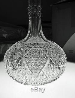 Abp Cut Glass Crystal Decanter By William Anderson For Libbey