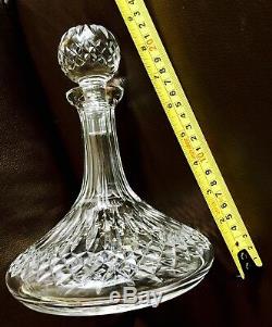 Absolutely Fantastic Quality Heavy (2.1kg) English Lead Crystal Ship's Decanter