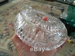Amazing ATLANTIS SIGNED DECANTER DONUT HOLE PRISTINE FULLY CUT Must see