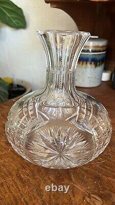 American Brilliant Cut Crystal Antique Wine Carafe/Decanter8