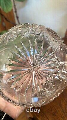 American Brilliant Cut Crystal Antique Wine Carafe/Decanter8