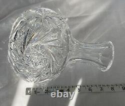 American Brilliant Cut Crystal Antique Wine Carafe/Decanter8
