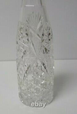 American Brilliant Cut Glass 13 Sherry Decanter, c. 1880-1900