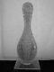 American Brilliant Cut Glass Rare Bowling Pin Decanter Propellor By Parsche