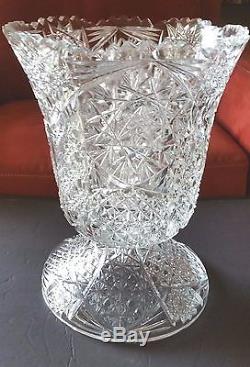 American Brilliant Cut Glass Vintage Champagne/wine Cooler very rare and large