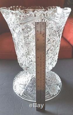 American Brilliant Cut Glass Vintage Champagne/wine Cooler very rare and large