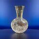 American Brilliant Cut Glass Water Carafe Starburst Diamond Fan Antique Decanter