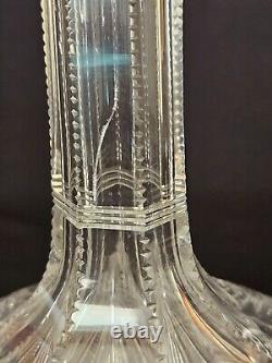 American Brilliant Period ABP Cut Glass Decanter Liquor Bottle