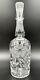 American Brilliant Period Abp Cut Glass Decanter With Flowers