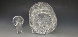 American Brilliant Period Cut Glass 3 Ring Decanter Jewel Cut Glass Co Earl Patt