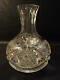 American Brilliant Period Cut Glass 8 Water Carafe, Signed Libbey