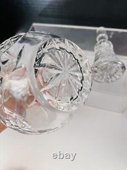 American Brilliant Period Cut Glass Decanter Buzz Wheel With Stopper 13-inch