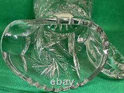 American Brilliant Period Cut Glass Pitcher Crystal