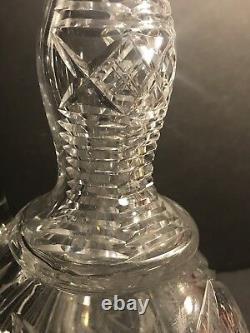 An Antique ABP American Brilliant Cut Glass Decanter/ Carafe