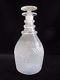 Antique 1700's Irish Crystal Cut Glass Spirits Water Bottle Decanter