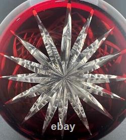 Antique 19th C, Bohemian, Art Glass, Decanter, Clear Cut to Ruby, 41,5cm/16.33