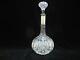 Antique 19th Century Sterling Silver Cut Glass Crystal Spirits Booze Decanter