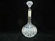 Antique 19th Century Sterling Silver Cut Glass Crystal Spirits Booze Decanter