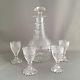 Antique 19th Century Anglo Irish Cut Glass Decanter And Cordial Set Crystal