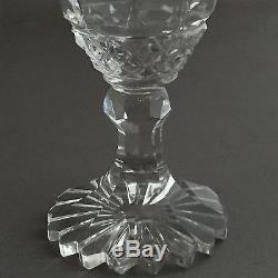 Antique 19th century Anglo Irish Cut Glass Decanter and Cordial Set Crystal