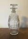 Antique 19th Century Blown Cut Glass Crystal Wine Whiskey Decanter Anglo Irish
