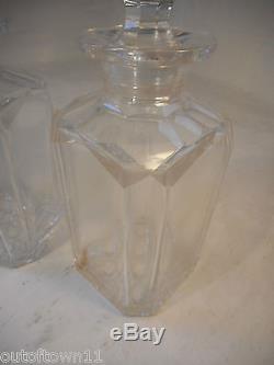 Antique 4 Glass Decanter Tantalus ref 2669
