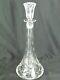 Antique Abp American Brilliant Cut Clear Crystal Large Decanter 15