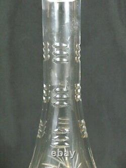 Antique ABP American Brilliant Cut Clear Crystal Large Decanter 15