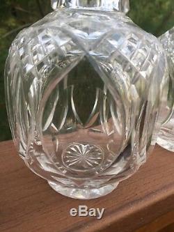 Antique ABP Cut Flint Glass Decanter Set St. Louis Diamond Boston / Pittsburgh