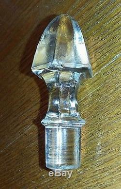 Antique American Brilliant Cut Cane Pattern Crystal Decanter GORGEOUS