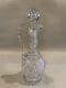 Antique American Brilliant Period Abp Clear Cut Crystal Glass Decanter