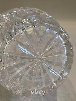 Antique American Brilliant Period ABP Clear Cut Crystal Glass Decanter