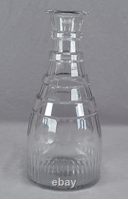 Antique Anglo Irish Georgian Cut Glass Water Carafe Circa 1790-1810