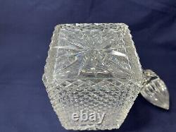 Antique Baccarat Diamond Cut Crystal Decanter, Stopper Not Original