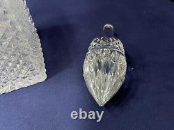 Antique Baccarat Diamond Cut Crystal Decanter, Stopper Not Original