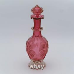 Antique Bohemia Cut Glass Decanter
