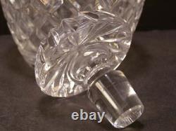 Antique Bottle Irish Cut Crystal Diamond Panel Liqueur Liquor Whiskey Decanter
