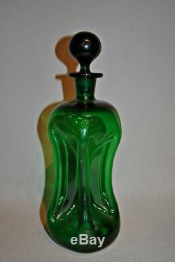 Antique C19th Green Glass Decanter